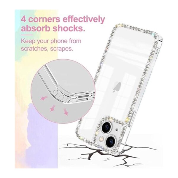 VAOXTY Funda compatible con iPhone 14 transparente con_4
