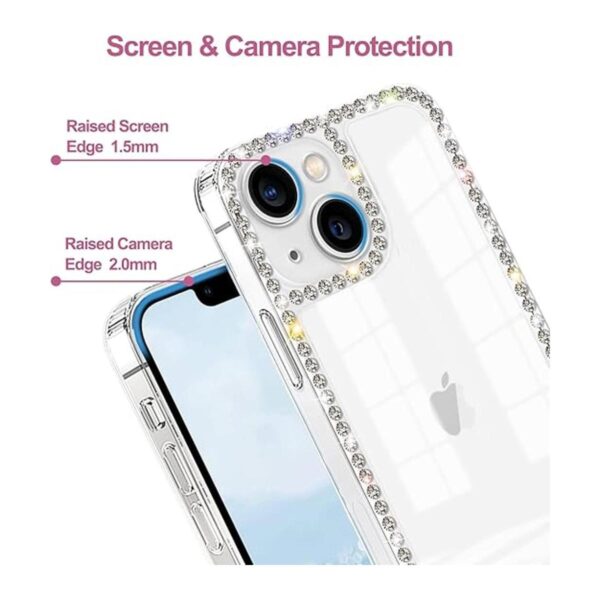 VAOXTY Funda compatible con iPhone 14 transparente con_5