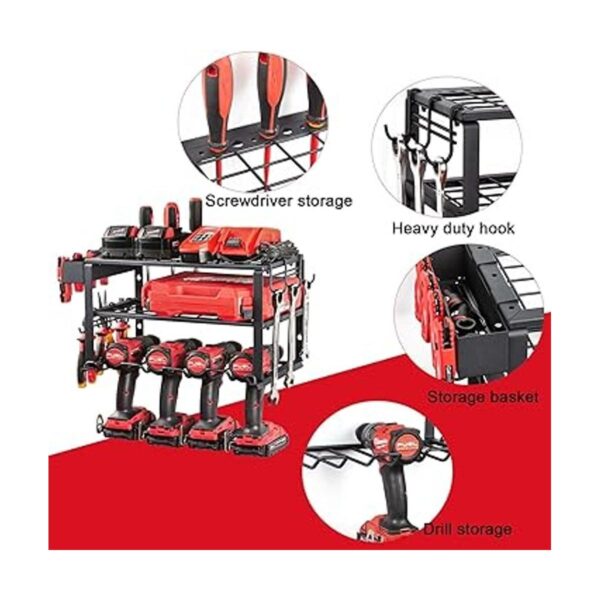 Power Tool Organizer Wall Mount Power Tool Holder 3_4
