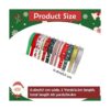 Kingovalley 12 rollos de cintas de Navidad cintas de