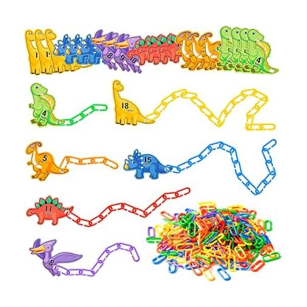 260 ganchos con clips de eslabones de cadena de plástico_1