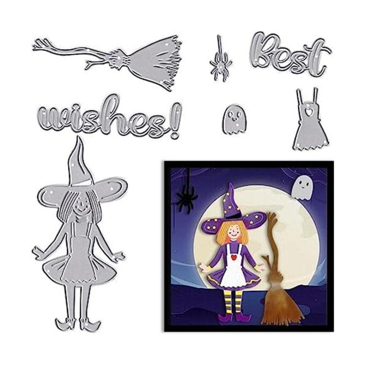 Troqueles de corte de Halloween para hacer tarjetas de