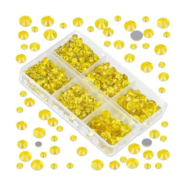 LPBeads 6000 diamantes de imitación citrino no
