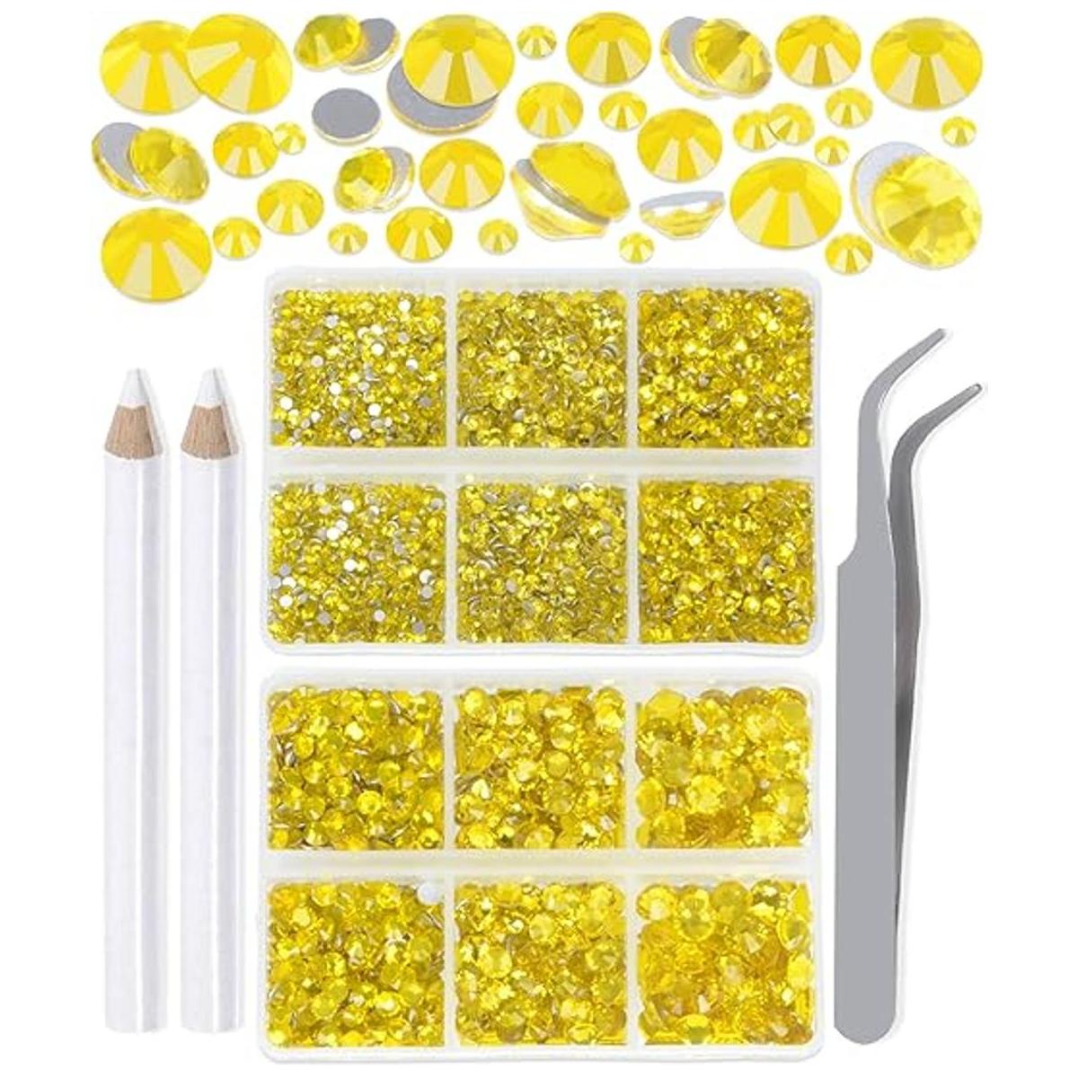 LPBeads 6000 diamantes de imitación citrino no