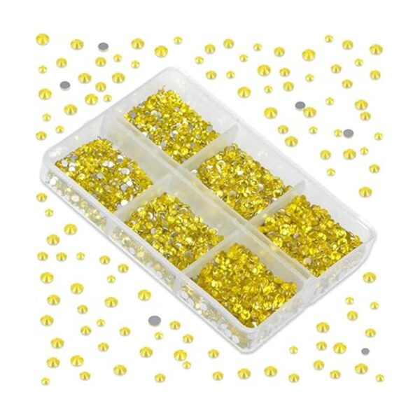 LPBeads 6000 diamantes de imitación citrino no