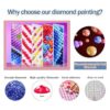 FFPTBNYX Paquete de 12 kits de pintura de diamantes para