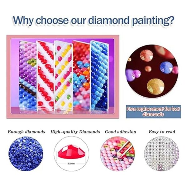 FFPTBNYX Paquete de 12 kits de pintura de diamantes para