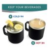 Regalos para él o ella taza de acero inoxidable de 14