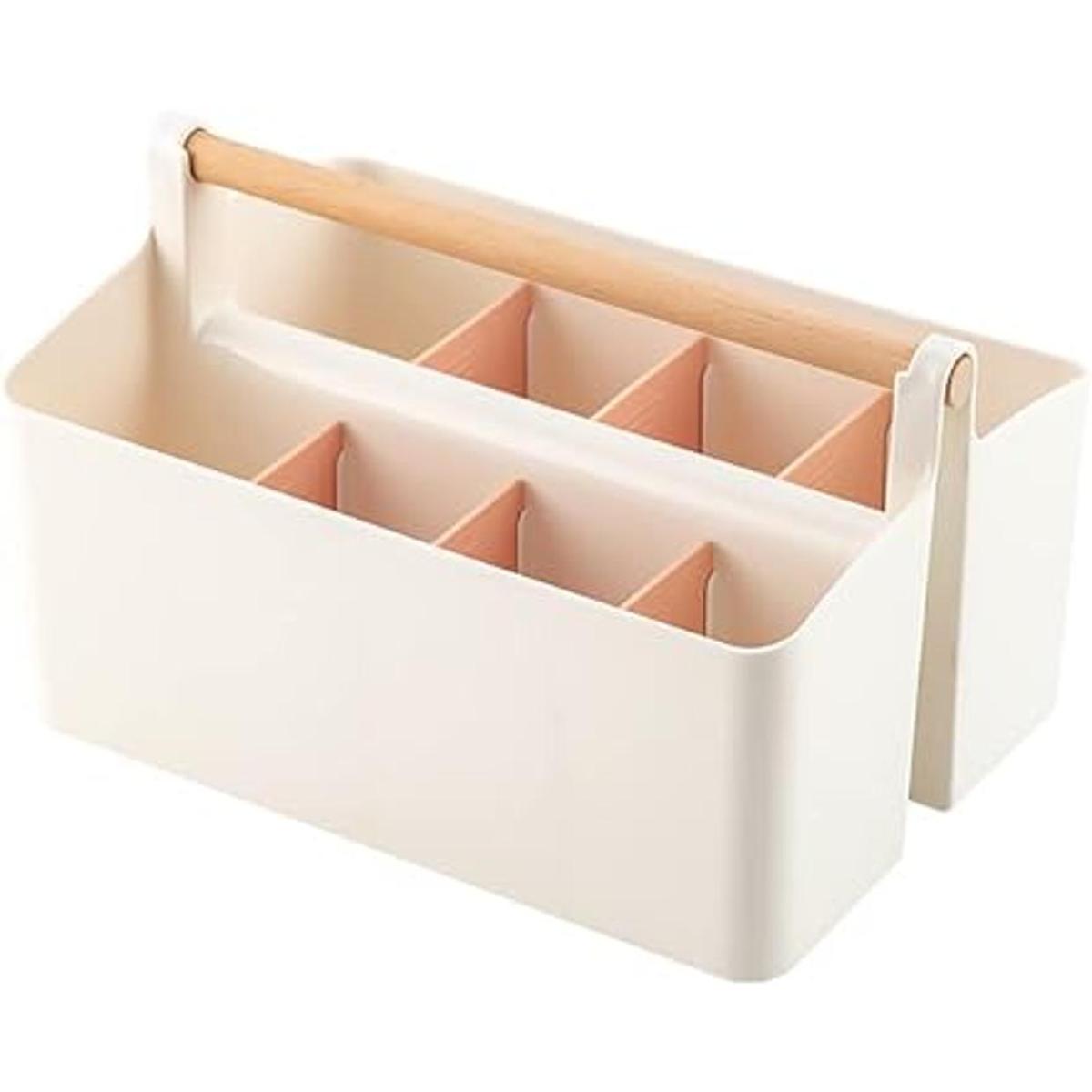 Vidifor Organizador portátil de plástico grande con asa