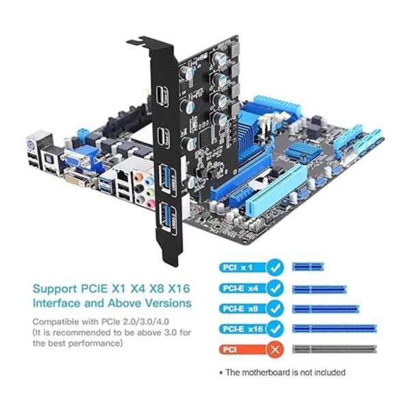 Tarjeta de expansión PCIE a USB 3.0 de 4 puertos 2_2