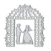 Troqueles de metal para parejas de boda plantillas de