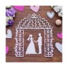 Troqueles de metal para parejas de boda plantillas de