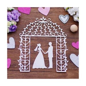 Troqueles de metal para parejas de boda plantillas de