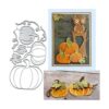 Troqueles de metal de calabaza de Halloween plantillas de