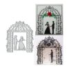Troqueles de metal para parejas de boda plantillas de