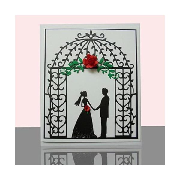 Troqueles de metal para parejas de boda plantillas de