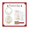 24 bolsas de regalo transparentes de Navidad con cinta de