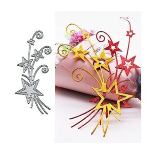 Ramo de estrellas de Navidad troqueles de metal_1