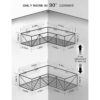 IPERLIFE Corner Shower Caddy Black Shower Organizer_5