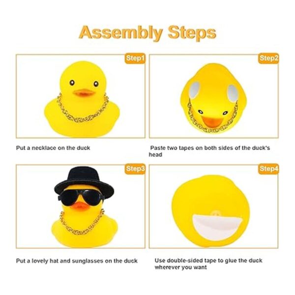 MuMyer Adornos de goma de pato para automóvil decoración_2