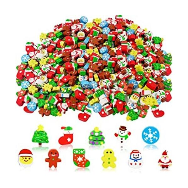 150 mini borradores de Navidad para niños lindos