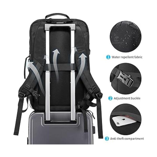 TSA Mochila de viaje extra grande para laptop repelente_5
