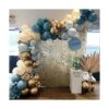 Beaumode Kit de arco de guirnalda de globos dorados de