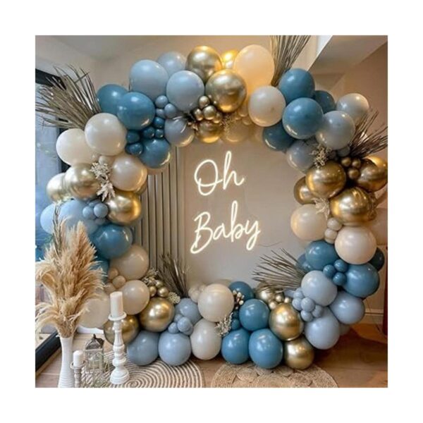 Beaumode Kit de arco de guirnalda de globos dorados de