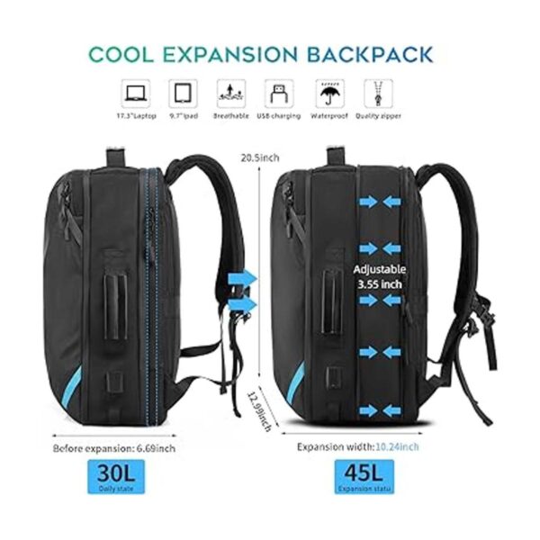 TSA Mochila de viaje extra grande para laptop repelente_3