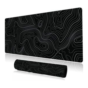 Tapete de escritorio patrón de líneas topográficas de_1