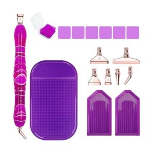 SENHAI Juego de 17 bolígrafos de pintura con diamantes_1