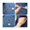 10 pulseras ajustables deslizantes para mujeres y niñas