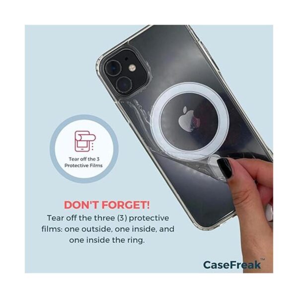 CASEFREAK Funda transparente para iPhone 13 Mini con_3