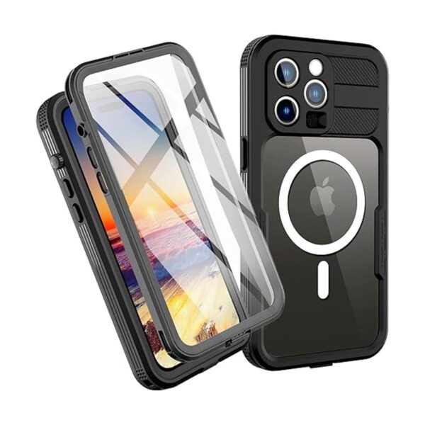 Funda impermeable para iPhone 14 Pro Max con protector de_1
