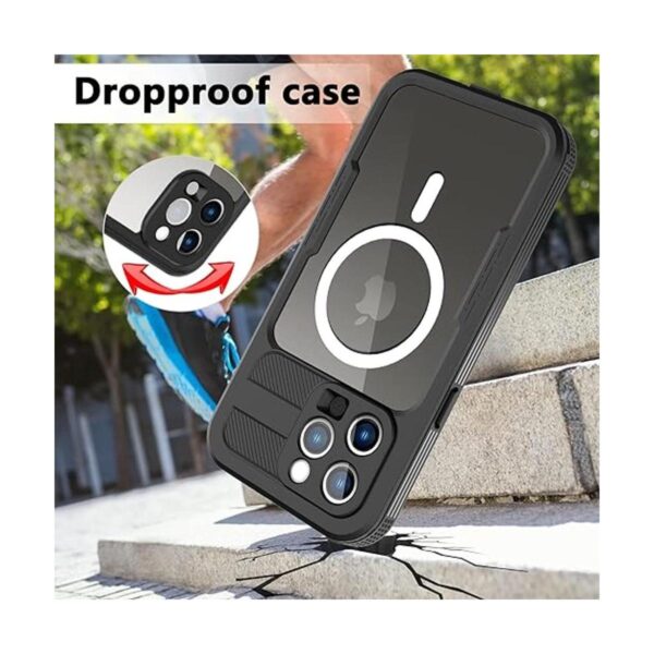 Funda impermeable para iPhone 14 Pro Max con protector de_5