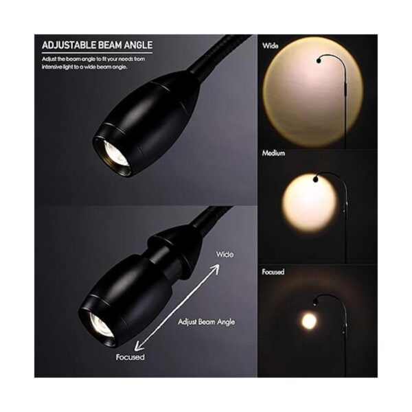 OBright Ray Lámpara de pie de haz LED ajustable foco_3