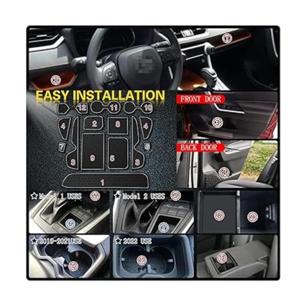 Asgohme Compatible con Toyota RAV4 20192022 accesorios