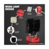 Luz de trabajo LED mejorada para Milwaukee Ecarke Square_2