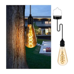 Hanging Solar Lights Outdoor Garden Vintage Edison Bulb_1
