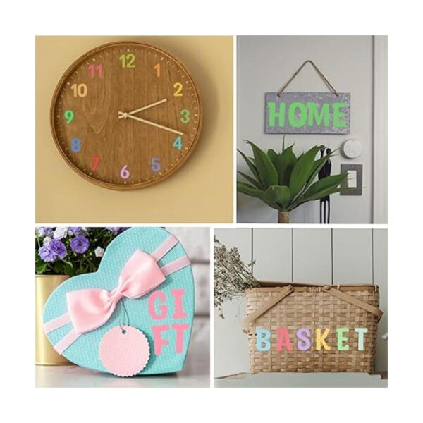 124 letras de madera de 2 pulgadas para manualidades