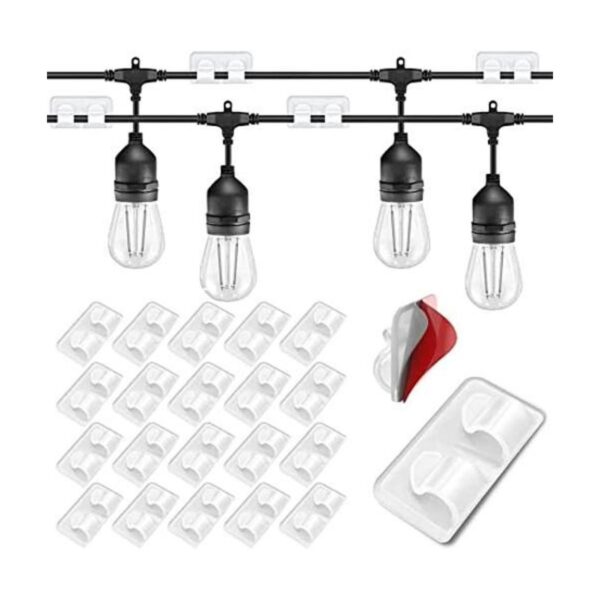 Clips de luz para exteriores 22 clips transparentes_1