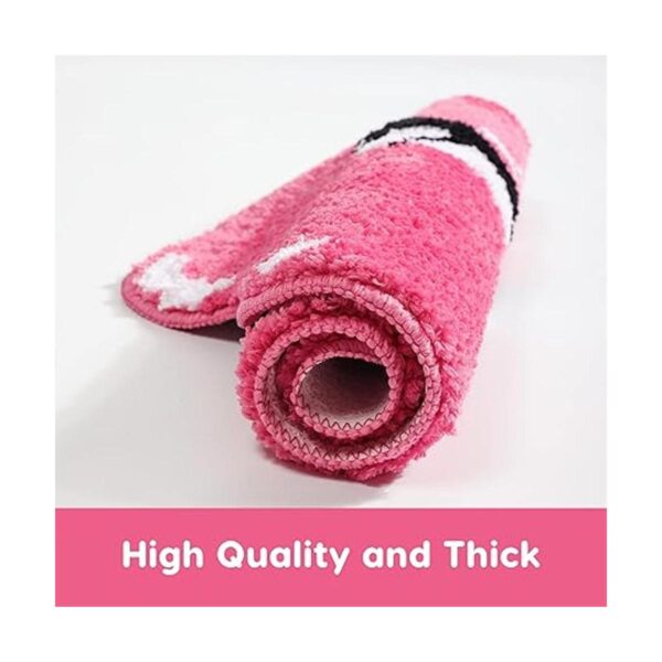 Panstar Alfombra de baño de labios rosados bonita
