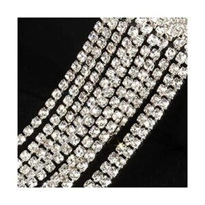 11 yardas Cadena de diamantes de imitación de cristal