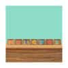 124 letras de madera de 2 pulgadas para manualidades