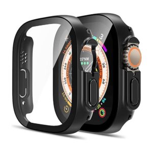 TAURI 2 Pack Hard Case Compatible for Apple Watch Ultra_1