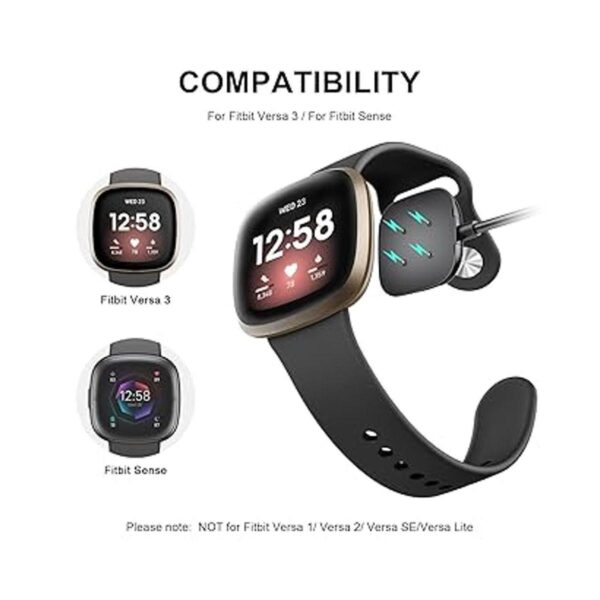 Paquete de 2 cables de carga para Fitbit Versa 3Fitbit_3