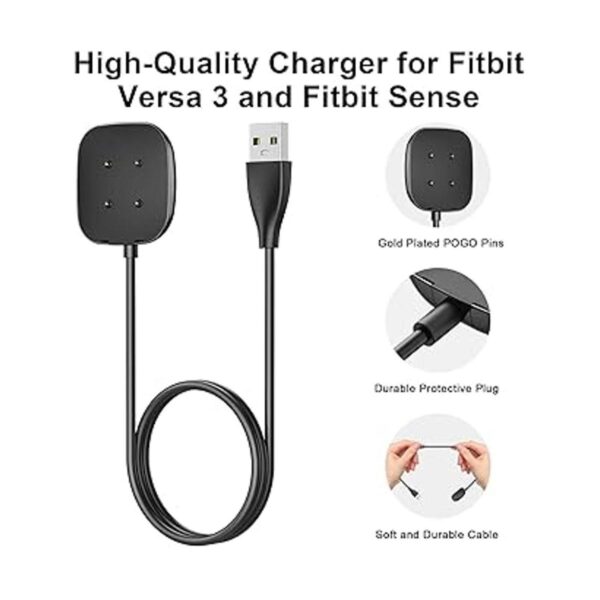 Paquete de 2 cables de carga para Fitbit Versa 3Fitbit_2