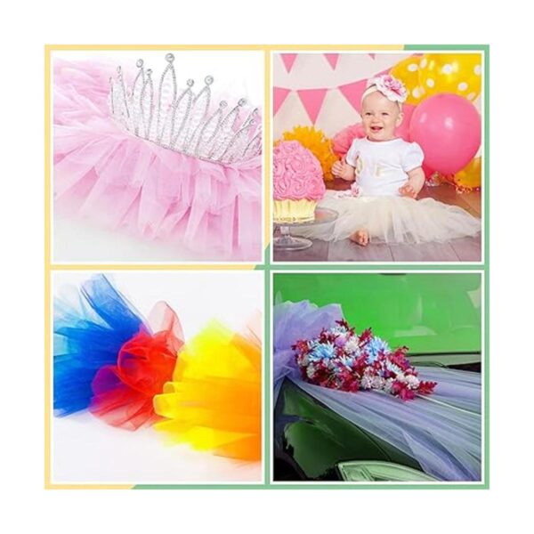 JaGely Rollos de tul de 32 colores de 6 x 25 yardas tela