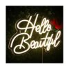 Hello Beautiul Letreros de neón blancos LooKLight LED de