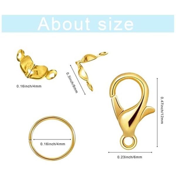 Juego de 800 piezas de accesorios para hacer joyas con 100
